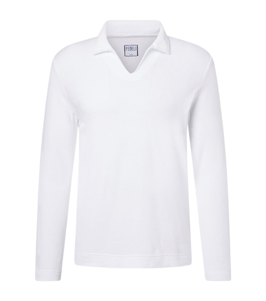 Fedeli Cotton terry polo shirt