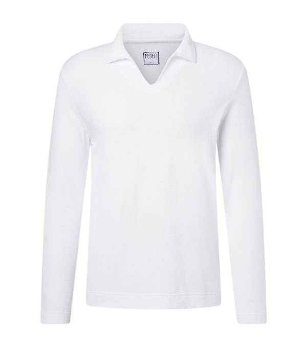 Fedeli Cotton terry polo shirt