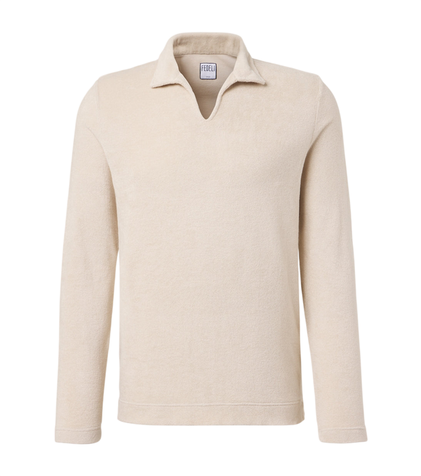 Fedeli Cotton terry polo shirt