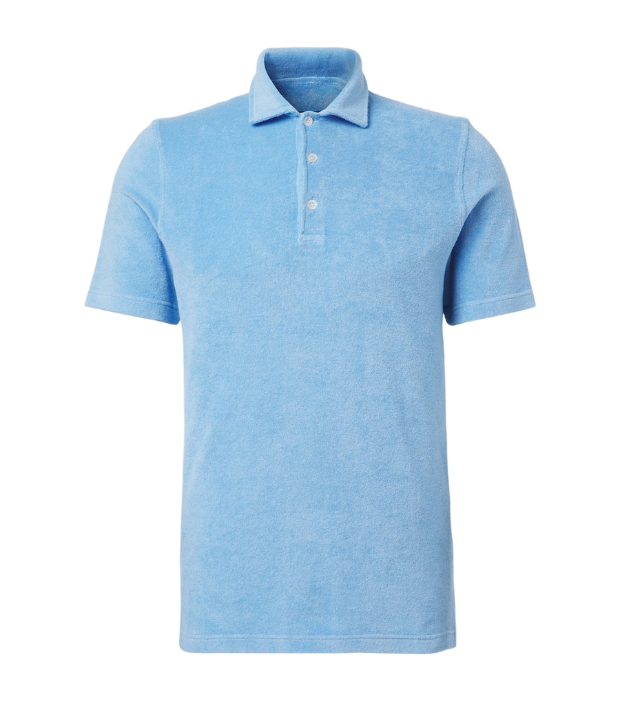 Fedeli Cotton terry polo shirt