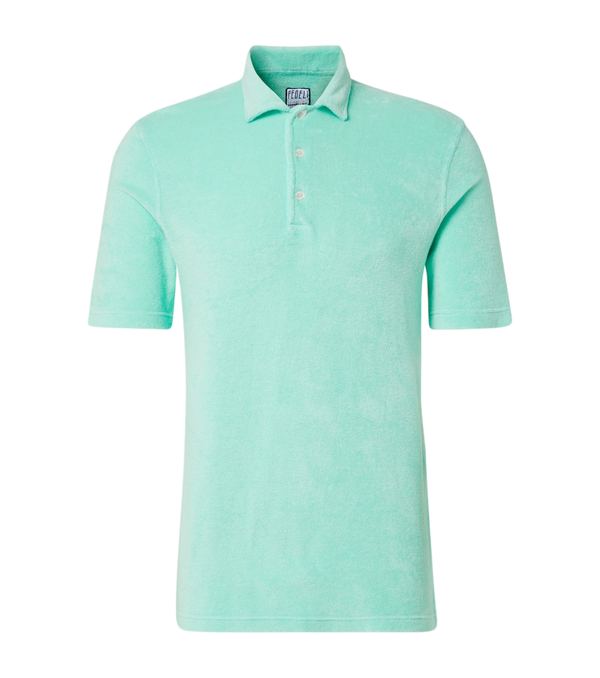 Fedeli Cotton terry polo shirt