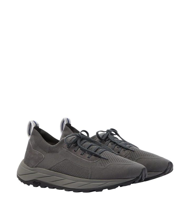 Fedeli Knitted suede-trimmed sneakers [white-bg-processed] 1786493723152