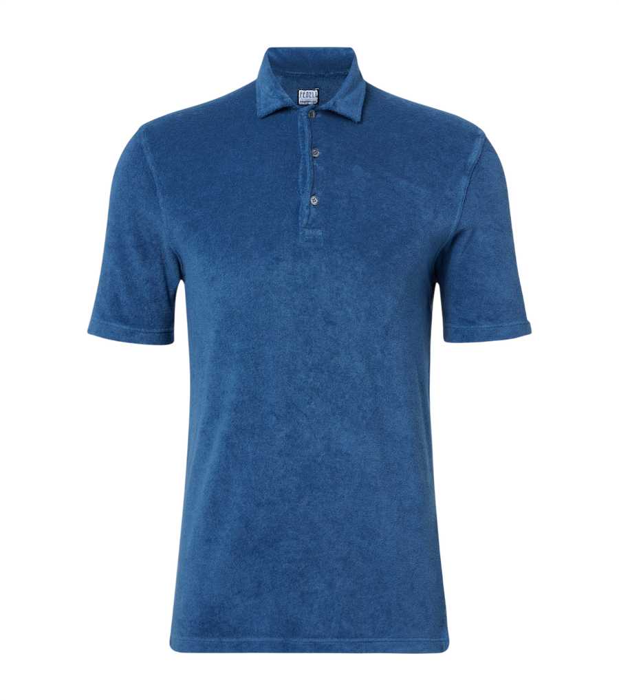 Fedeli Mondial cotton terry polo shirt