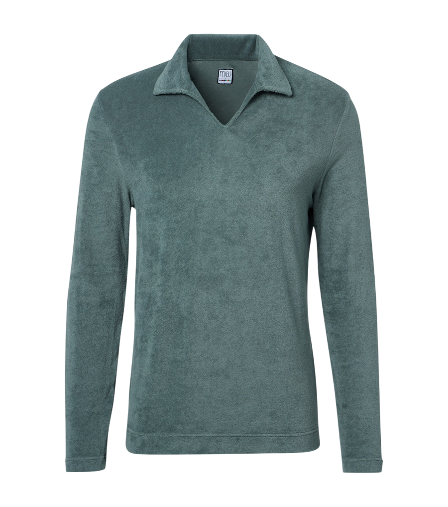 Fedeli Peter cotton terry polo shirt