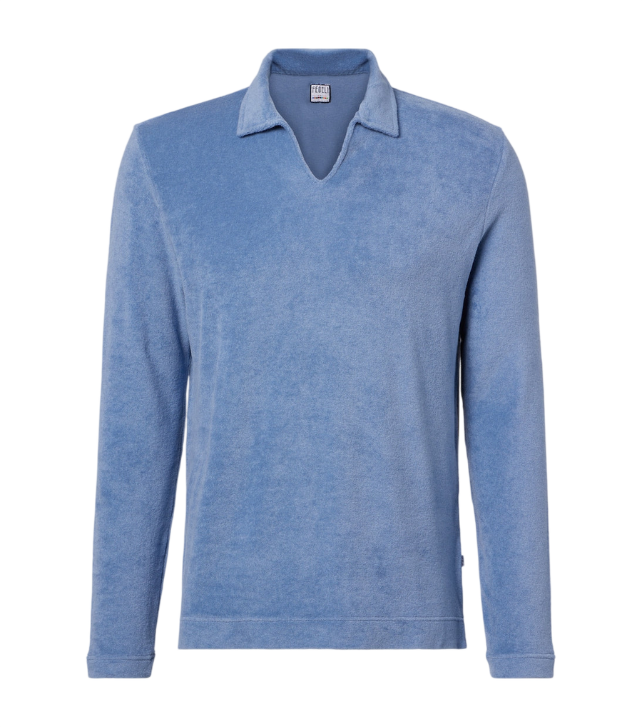 Fedeli Peter cotton terry polo shirt