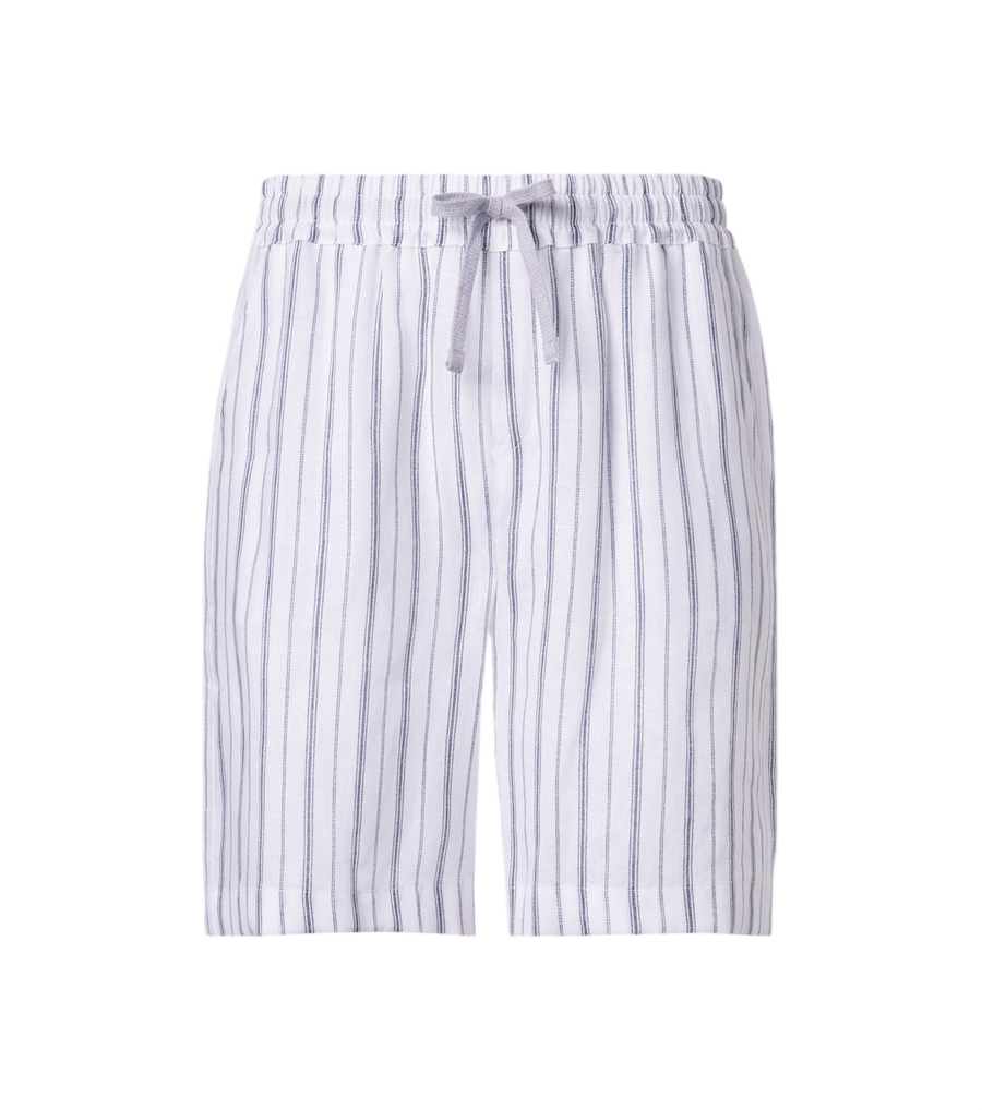 Fedeli Striped linen Bermuda shorts
