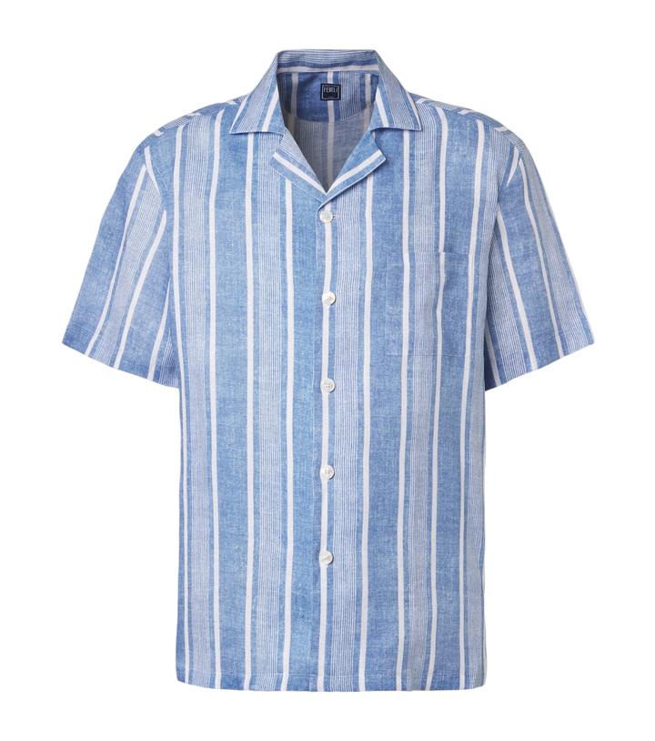 Fedeli Striped linen bowling shirt [white-bg-v2:e38689f8-eeba-4bd2-9717-27cc97b2a5ed]