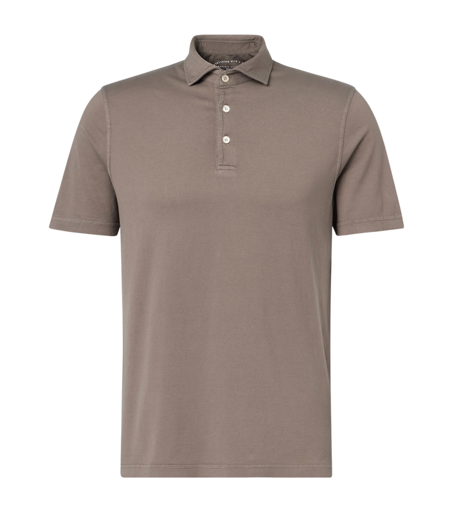 Fedeli Zero cotton jersey polo shirt