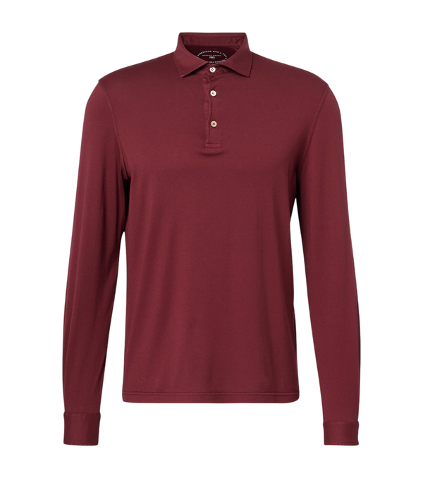Fedeli Zero cotton jersey polo shirt