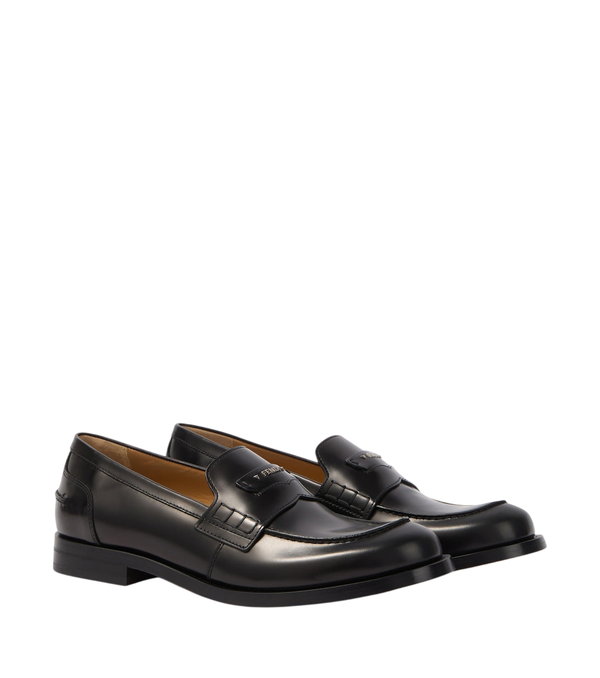 Fendi Ateneo leather penny loafers