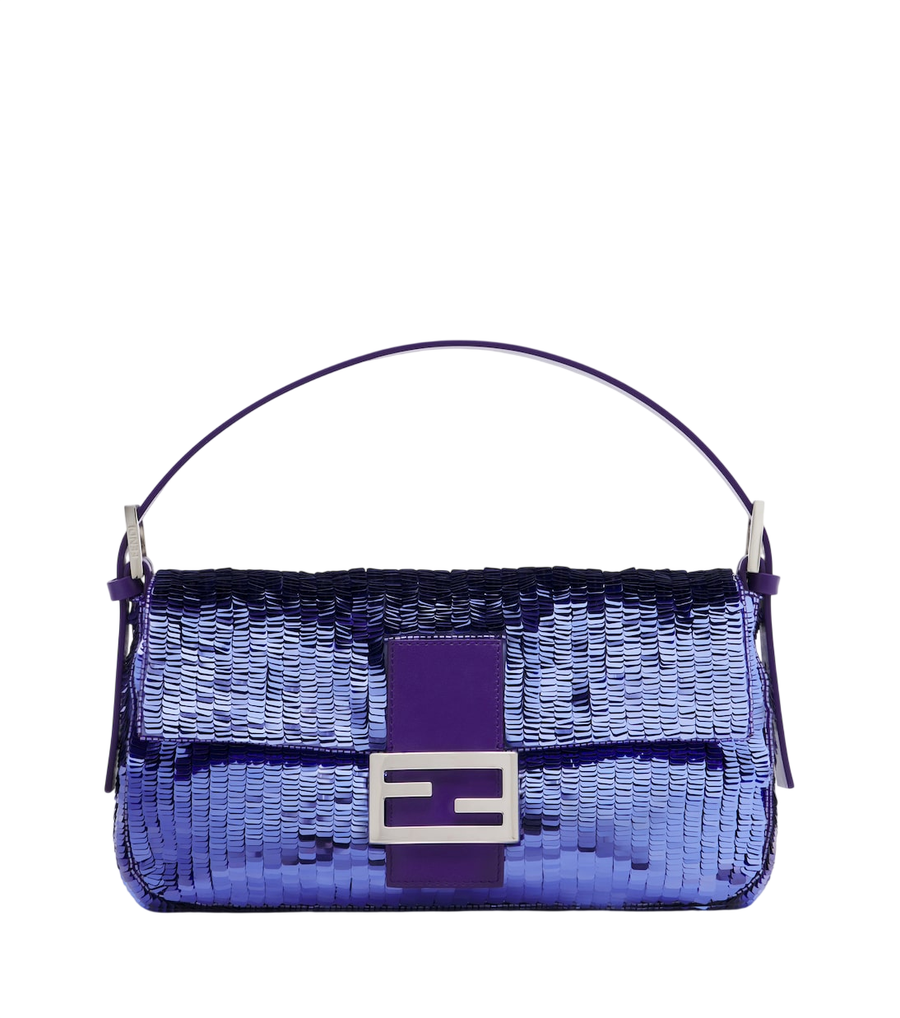 Fendi Baguette® 26424 Small sequined shoulder bag