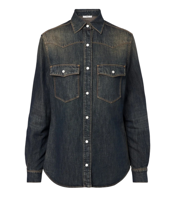 Fendi Cotton-blend denim shirt