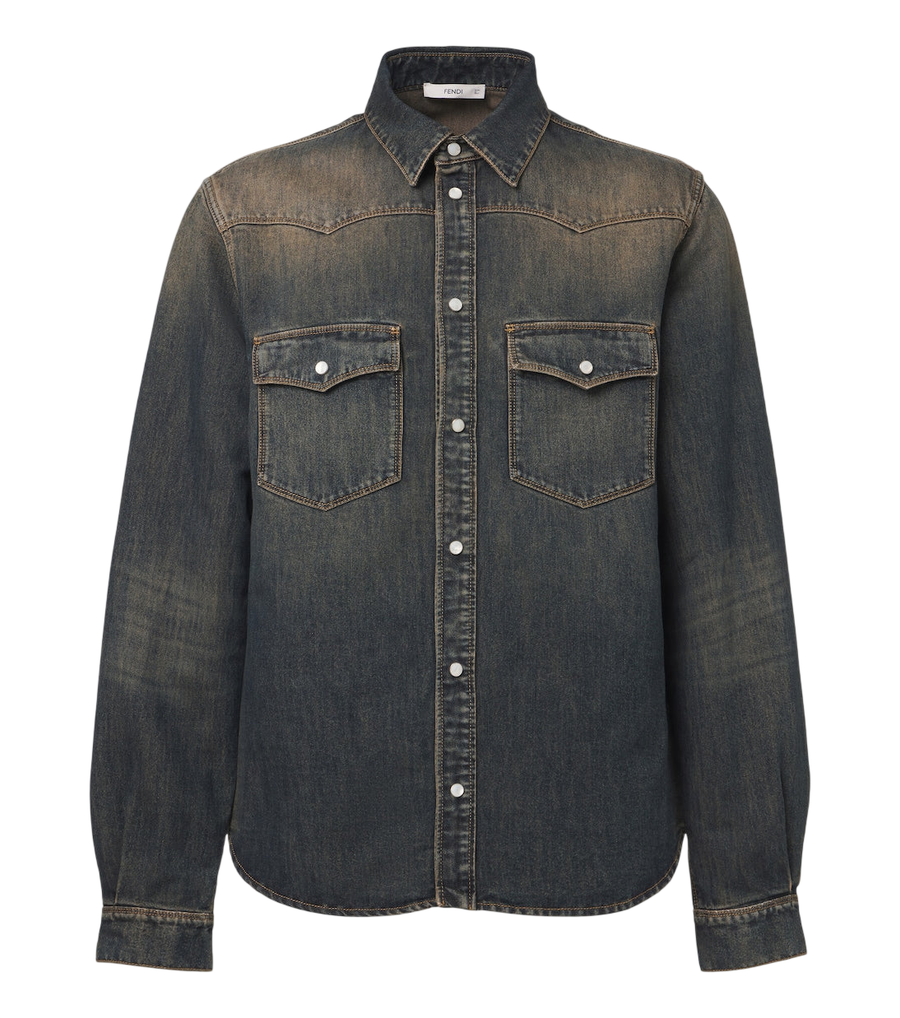 Fendi Faded denim shirt