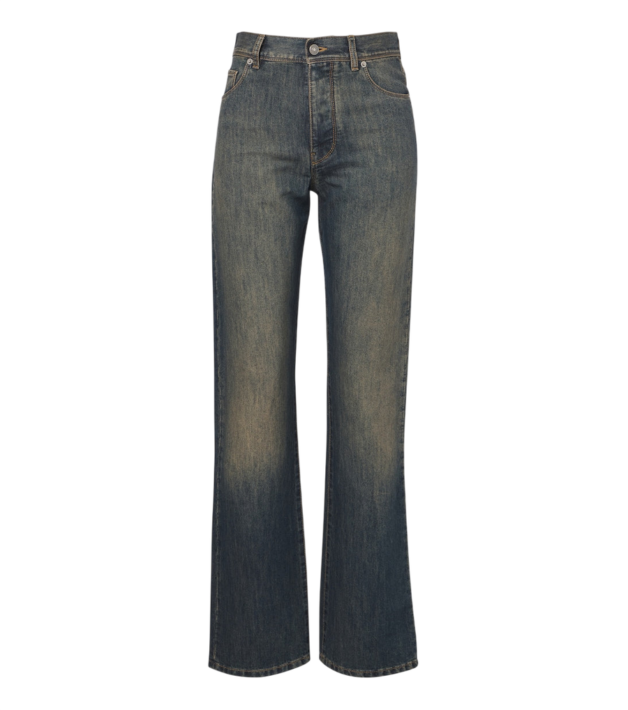 Fendi Jeans a gamba larga scoloriti