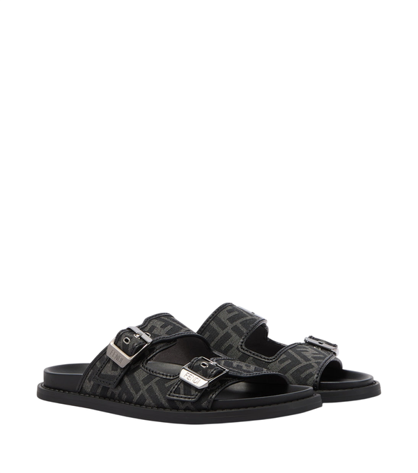 Fendi Sandali infradito in jacquard Zucca FF