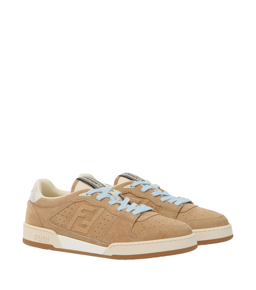 Fendi Match suede sneakers