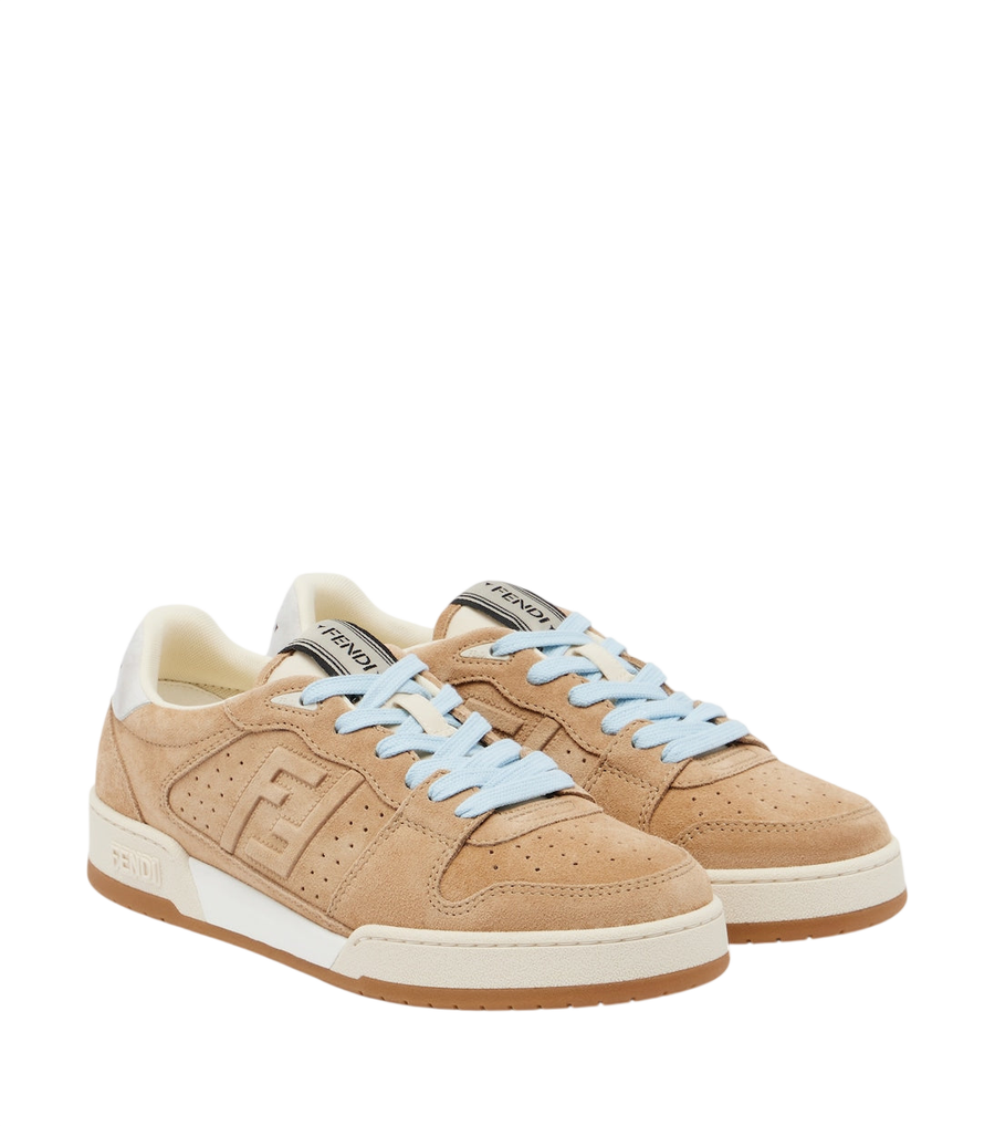 Fendi Match suede sneakers