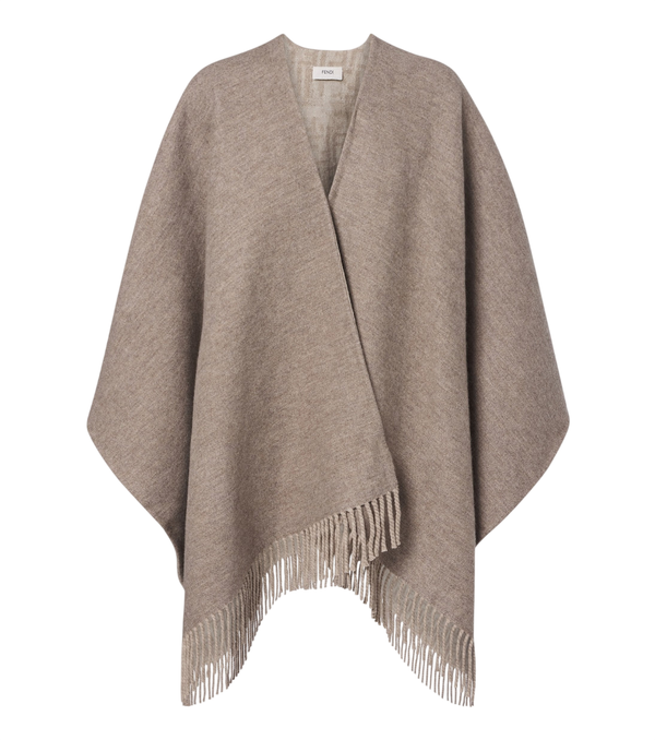 Fendi Reversible wool and cashmere poncho