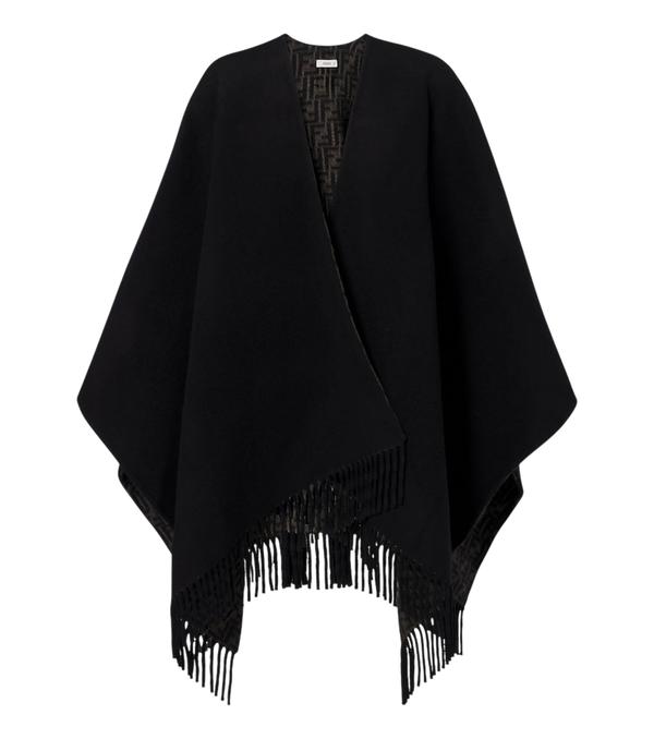 Fendi Reversible wool and cashmere poncho