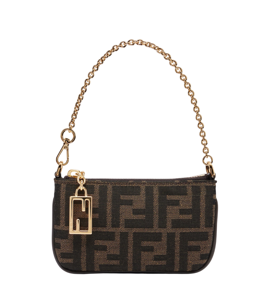 Fendi Tubo Mini FF Bolsa de abóbora