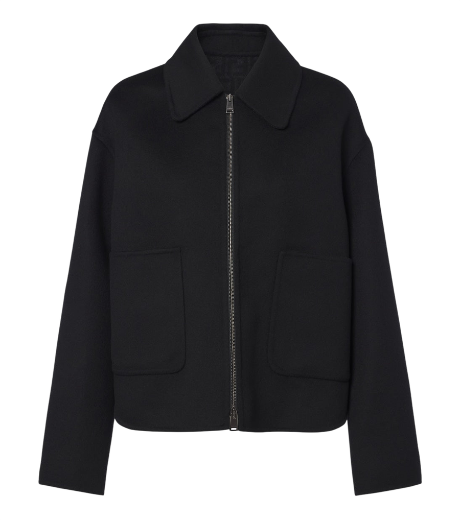 Fendi Wool and silk blouson jacket