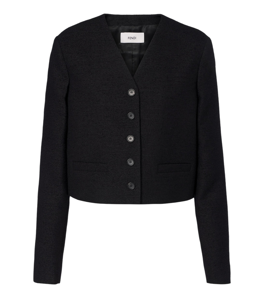 Fendi Wool-blend bouclé jacket