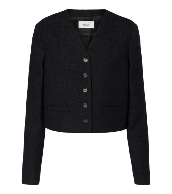 Fendi Wool-blend bouclé jacket