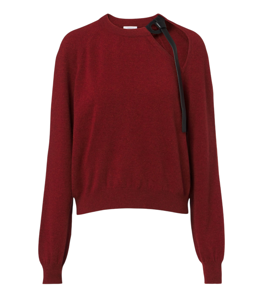 Ferragamo Cutout wool and cashmere-blend sweater