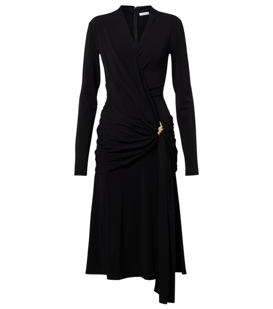 Ferragamo Draped jersey midi dress