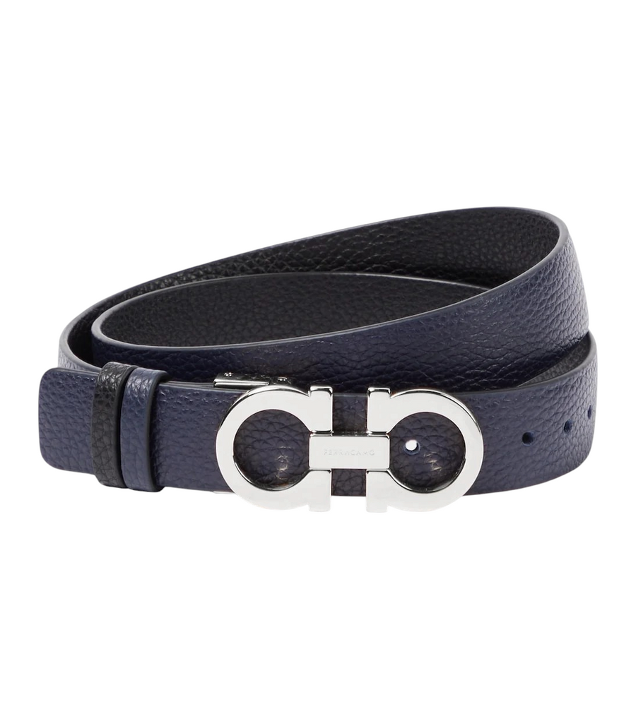 Ferragamo Gancini Reversible Leather Belt