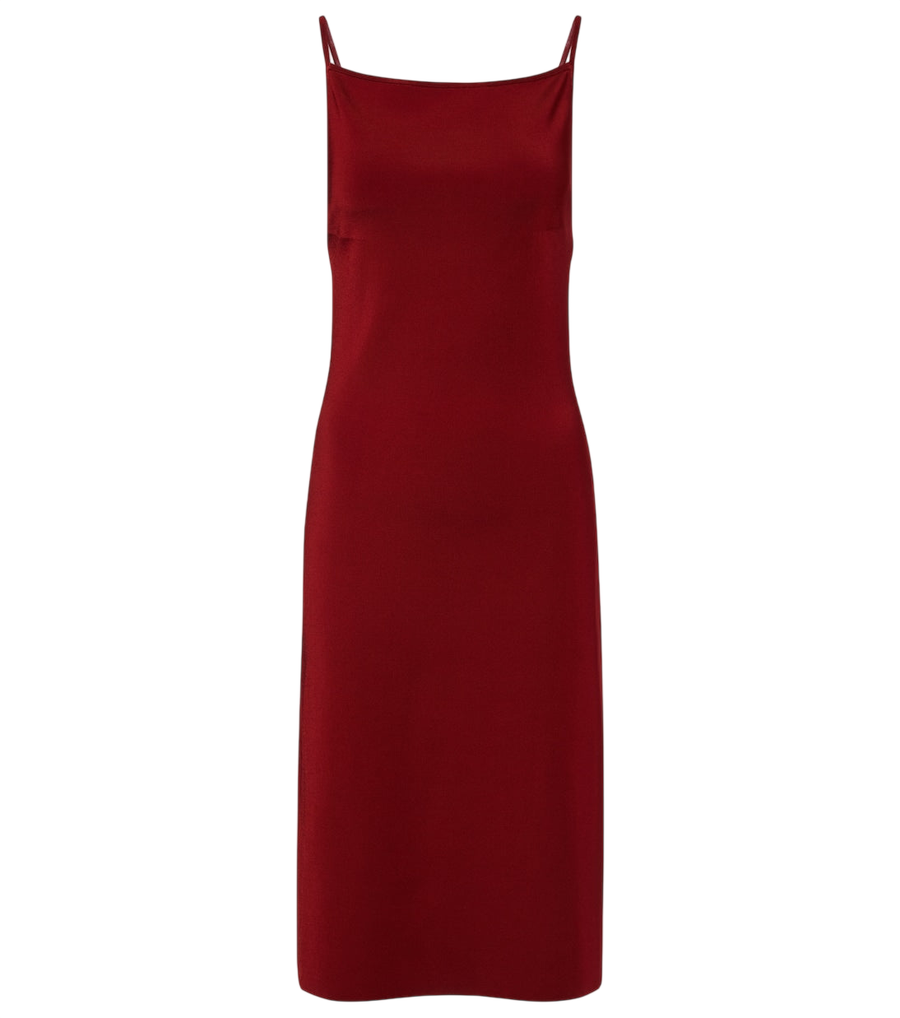 Ferragamo Ribbed-knit jersey midi dress