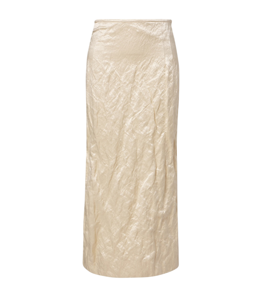 Falda midi de mezcla de algodón Fforme