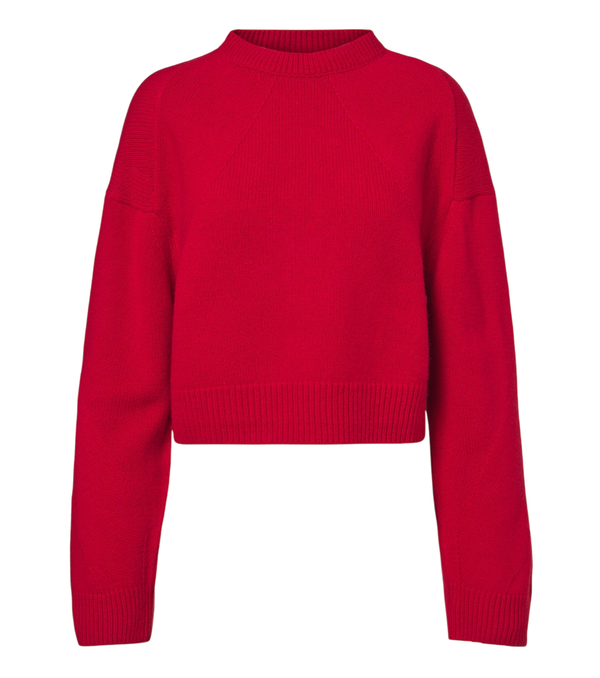 Fforme Marcela cropped wool and cashmere sweater