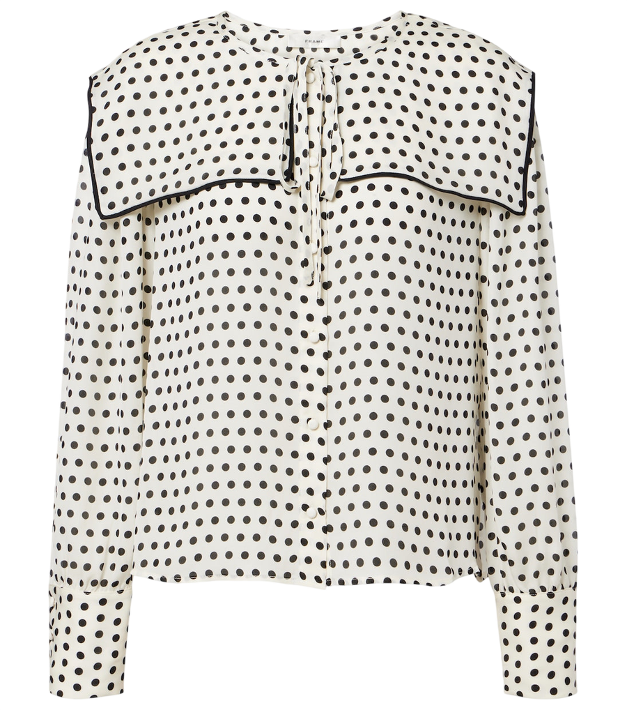 Blusa de seda a lunares Fleet de Frame