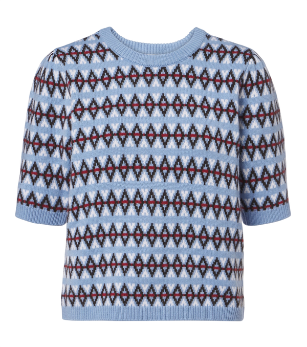 Frame Jacquard wool and cashmere sweater