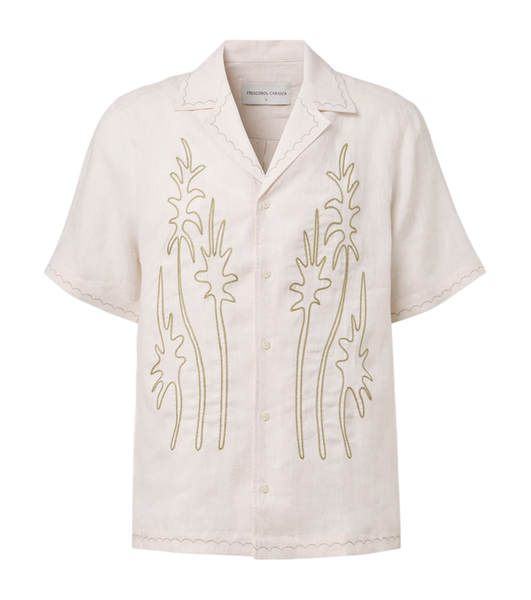 Frescobol Carioca Alvs linen embroidered shirt