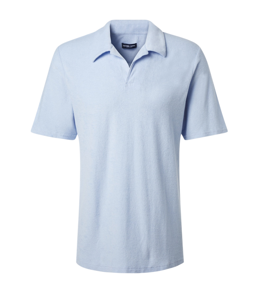 Frescobol Carioca Faustino cotton-blend terry polo shirt