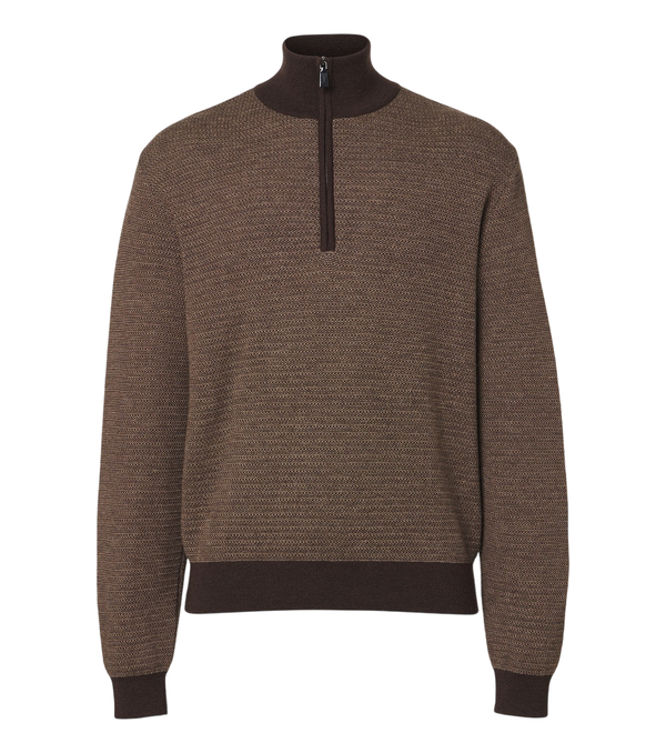 Frescobol Carioca Heitor quarter zip sweater