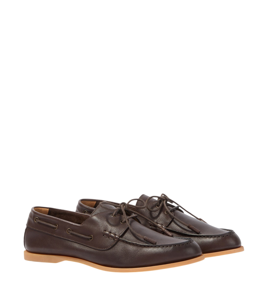 Frescobol Carioca Marina leather boat shoes