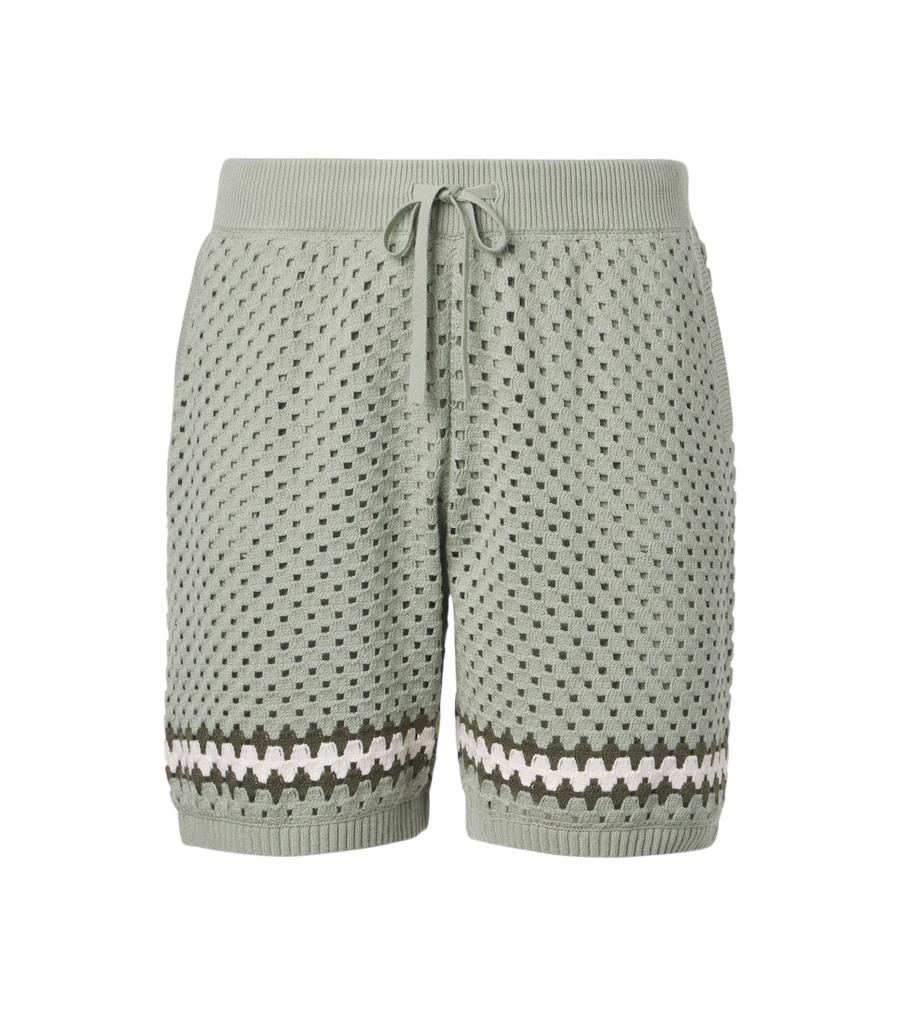 Frescobol Carioca Nico crochet cotton shorts