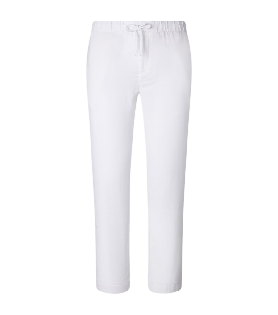 Frescobol Carioca Oscar straight linen and cotton chinos