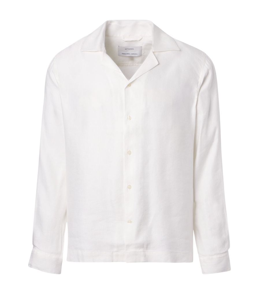 Frescobol Carioca Safra linen-blend shirt