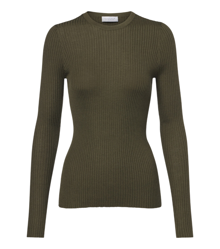 Gabriela Hearst Browning ribbed-knit cashmere and silk sweater