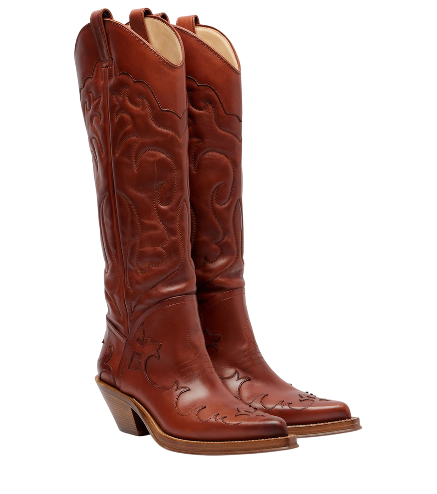 Gabriela Hearst Capitana leather cowboy boots