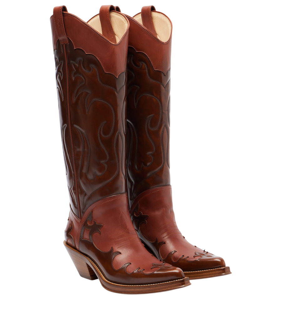 Gabriela Hearst Capitana leather cowboy boots
