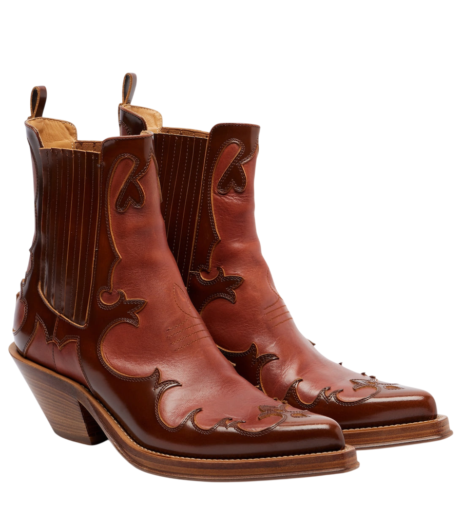 Gabriela Hearst Cassidy leather cowboy boots