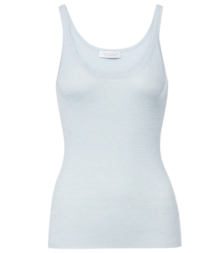 Gabriela Hearst Cinxia cashmere, silk, and hemp tank top