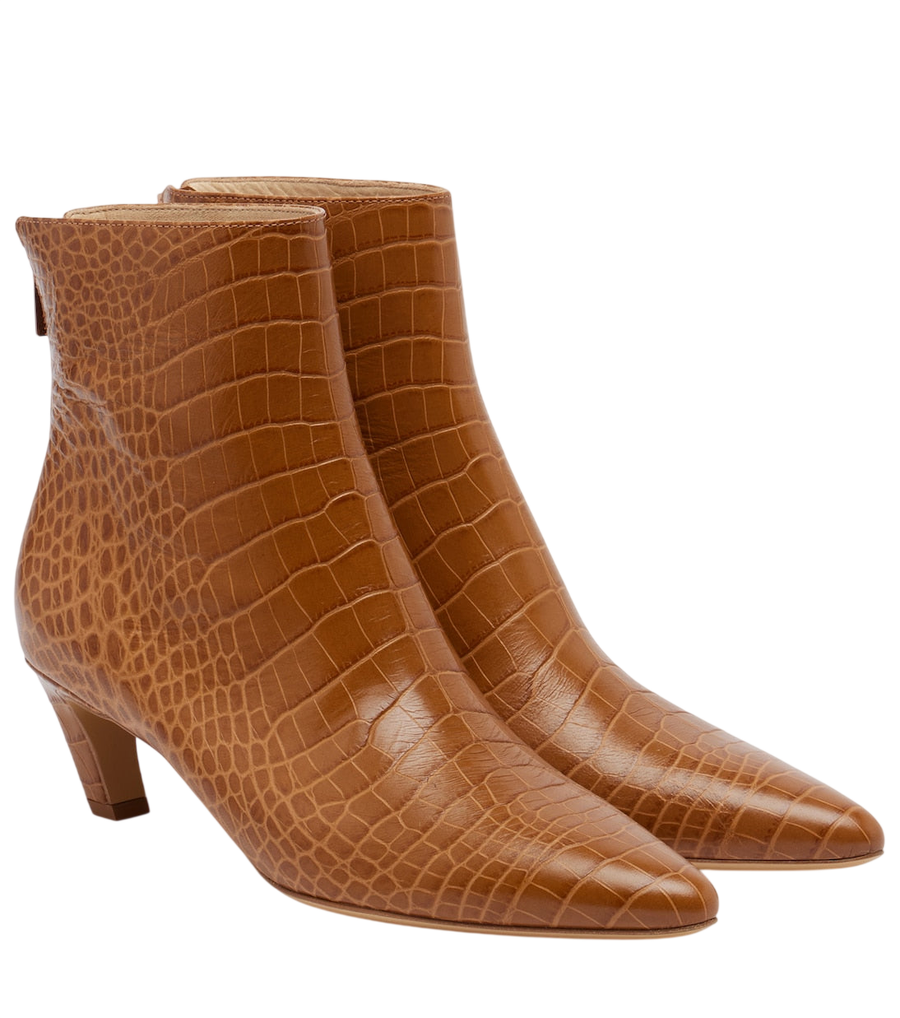 Gabriela Hearst Clayton croc-effect leather ankle boots