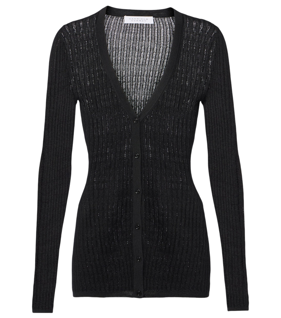 Gabriela Hearst Emma pointelle cashmere and silk cardigan