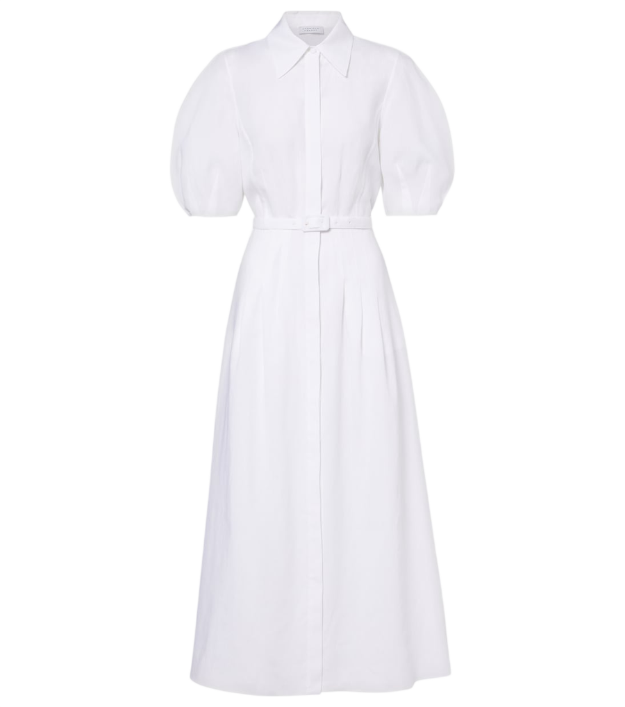 Robe-chemise en lin ceinturée Maude de Gabriela Hearst
